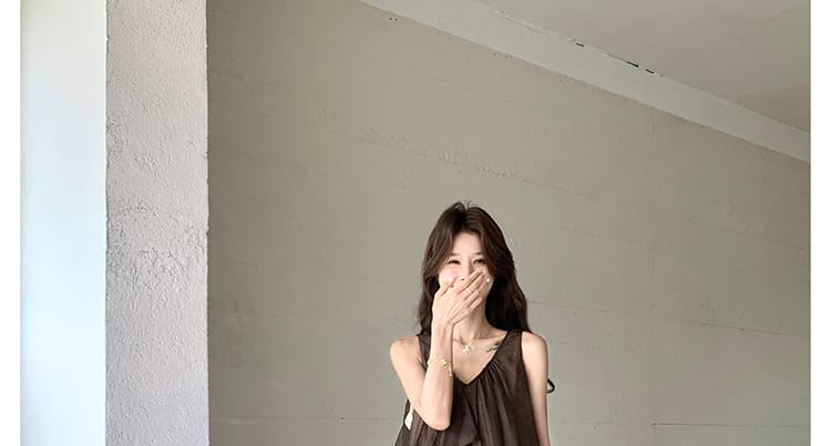 지금 2026 임산부 밝은 착용 가져 가라. 감기 아름다운 슬립 여성 드레스 초여름 휴가 불규칙 치마 상세 이미지 47