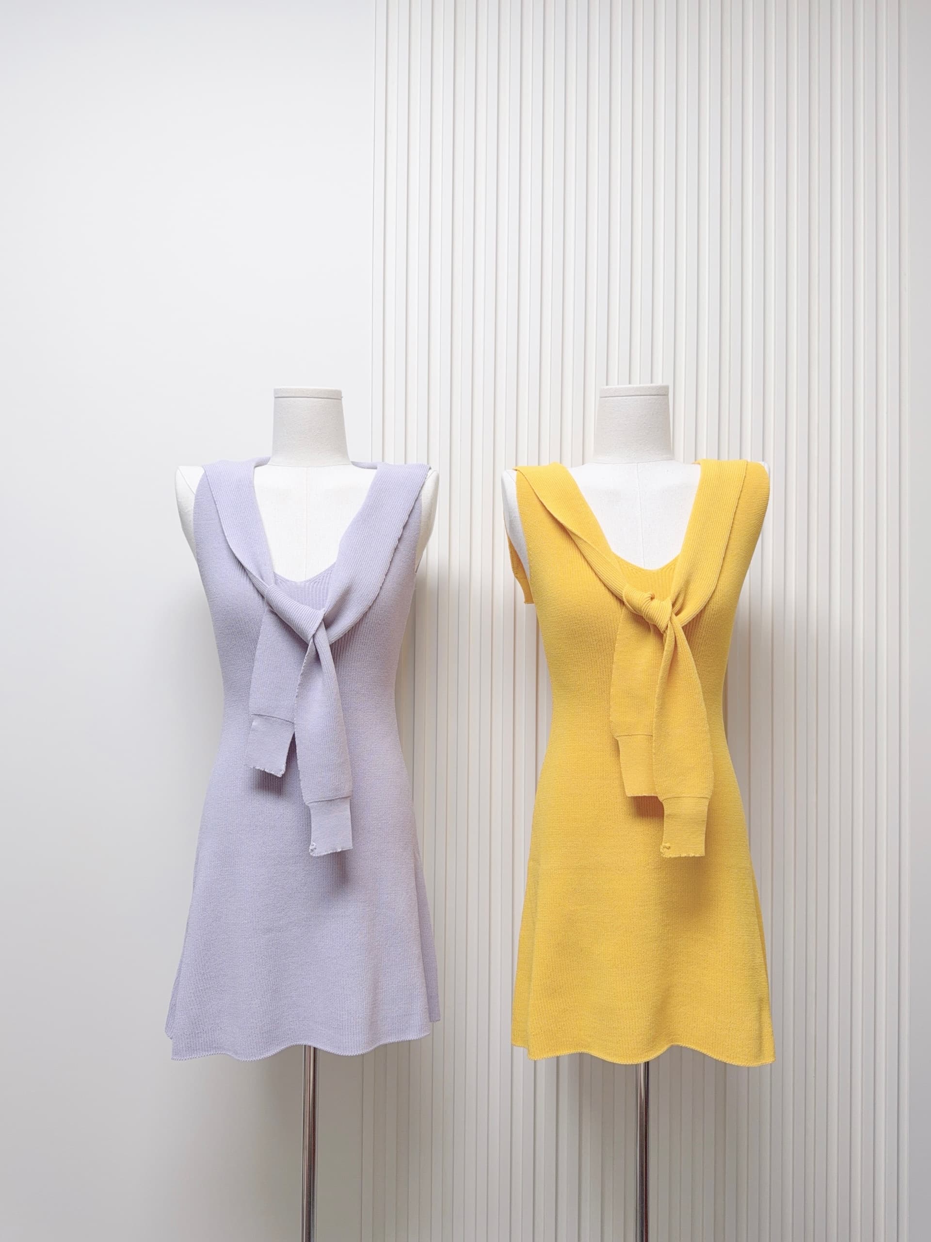 okmashop 남쪽 법 일광 절약 시간 니트 V넥 여성 드레스 여름 순수한 욕망 품격 허리 수축 숄 치마