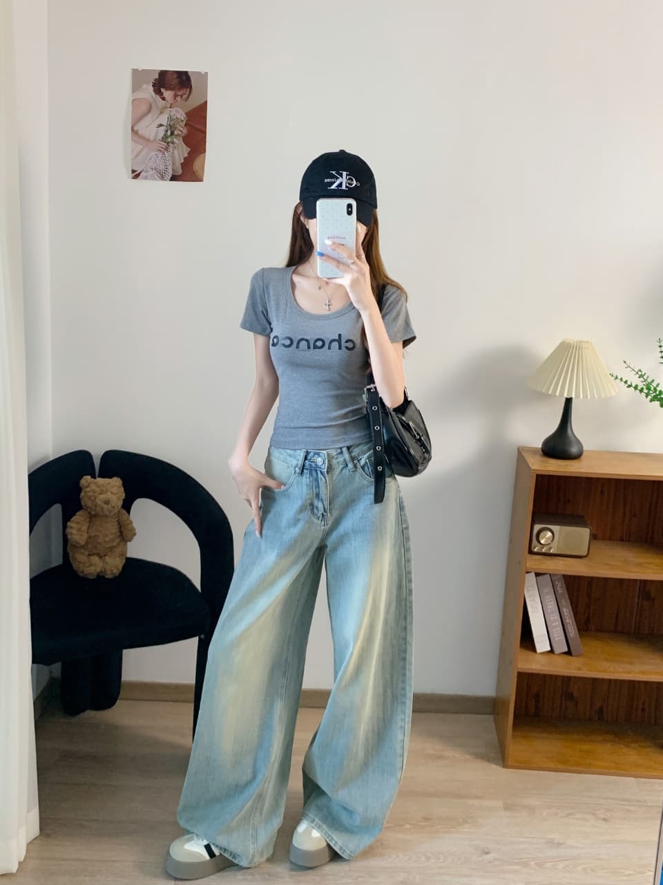 핫걸 타이트 반팔 티셔츠 여성 여름 u 칼라 알파벳 프린트 몸매 가꾸기 쇼트 스타일 작은 키 미니멀리즘 맨위 ins 트렌디 상세 이미지 19