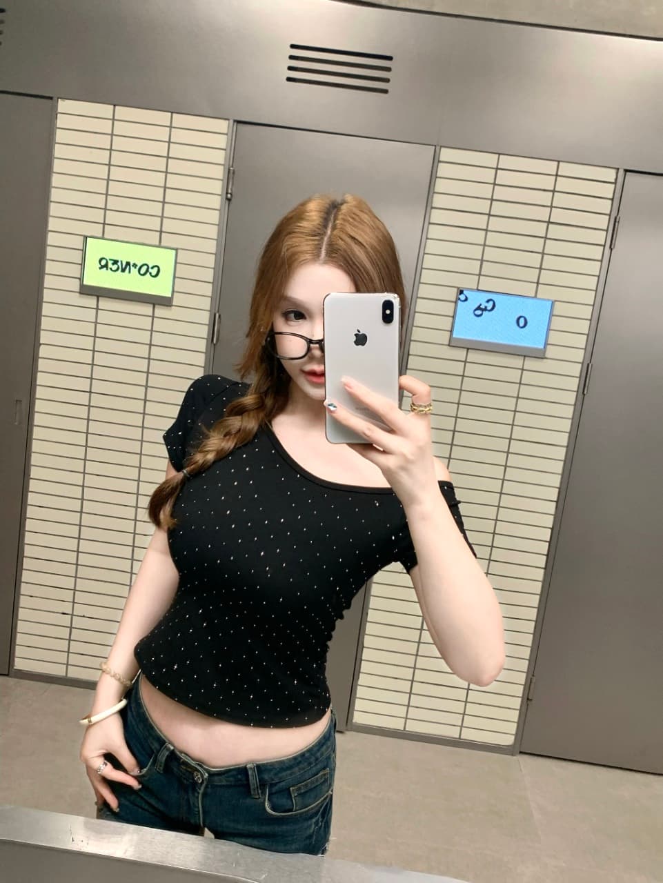 아메리칸 레트로 핫픽스 비스듬한 어깨 반팔 티셔츠 여름 새로운 디자인 센스 몸매 가꾸기 순수한 욕망 핫걸 오프숄더 슬림해 보이는 맨위 상세 이미지 14