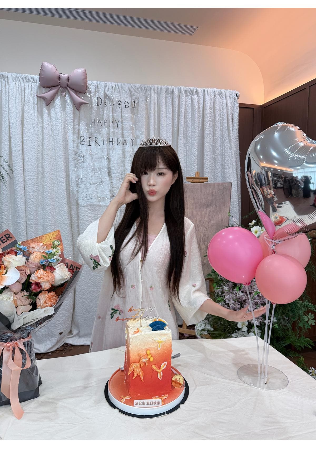 반달 鱼花 남자 머리말 오리지널 디자인 꽃무늬 잘 생긴 휴가 오픈 가디건 녹색 슬립 드레스 임신 엄마 웨어러블 상세 이미지 17