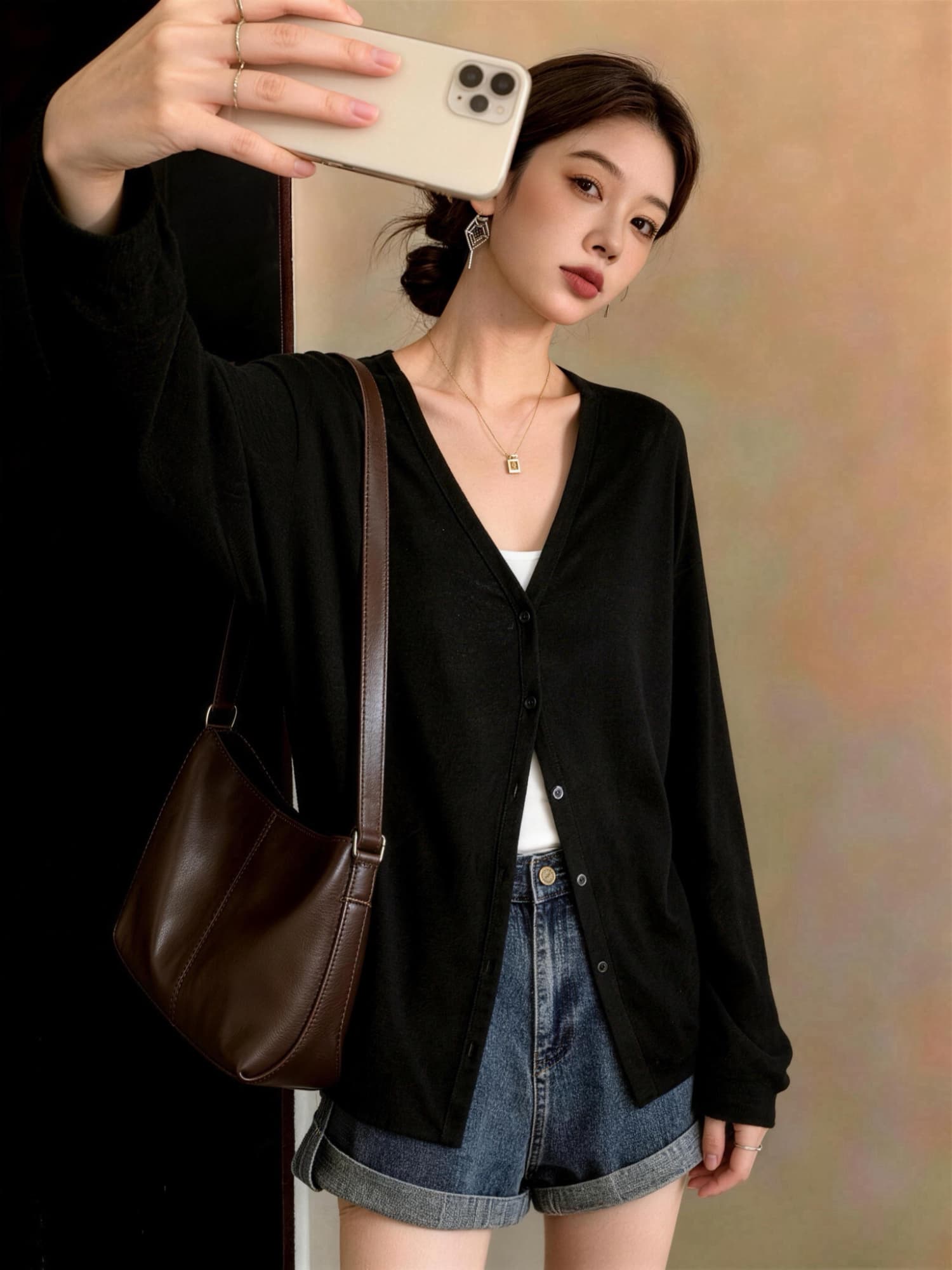 실사 빅 사이즈 여성 의류 새로운 얇고 가벼운 루즈핏 다용도 도루 센스 긴팔 맨위 자외선 차단 오픈 가디건 니트 재킷 상세 이미지 12