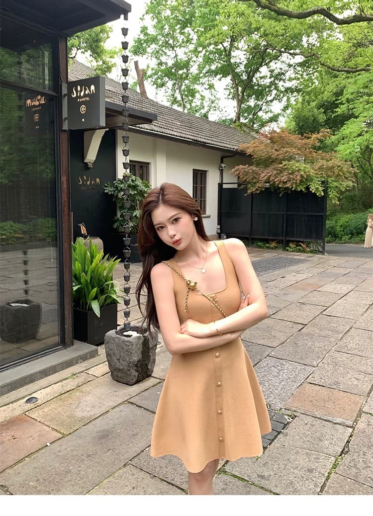 jamais vu Jiao 럭셔리 비싼 비싼 안감 피부 화이트 꼬집기 허리 좋은 핏 스타일 디스플레이 높음 표지 대리인 우유 높음 폭탄 드레스 상세 이미지 20