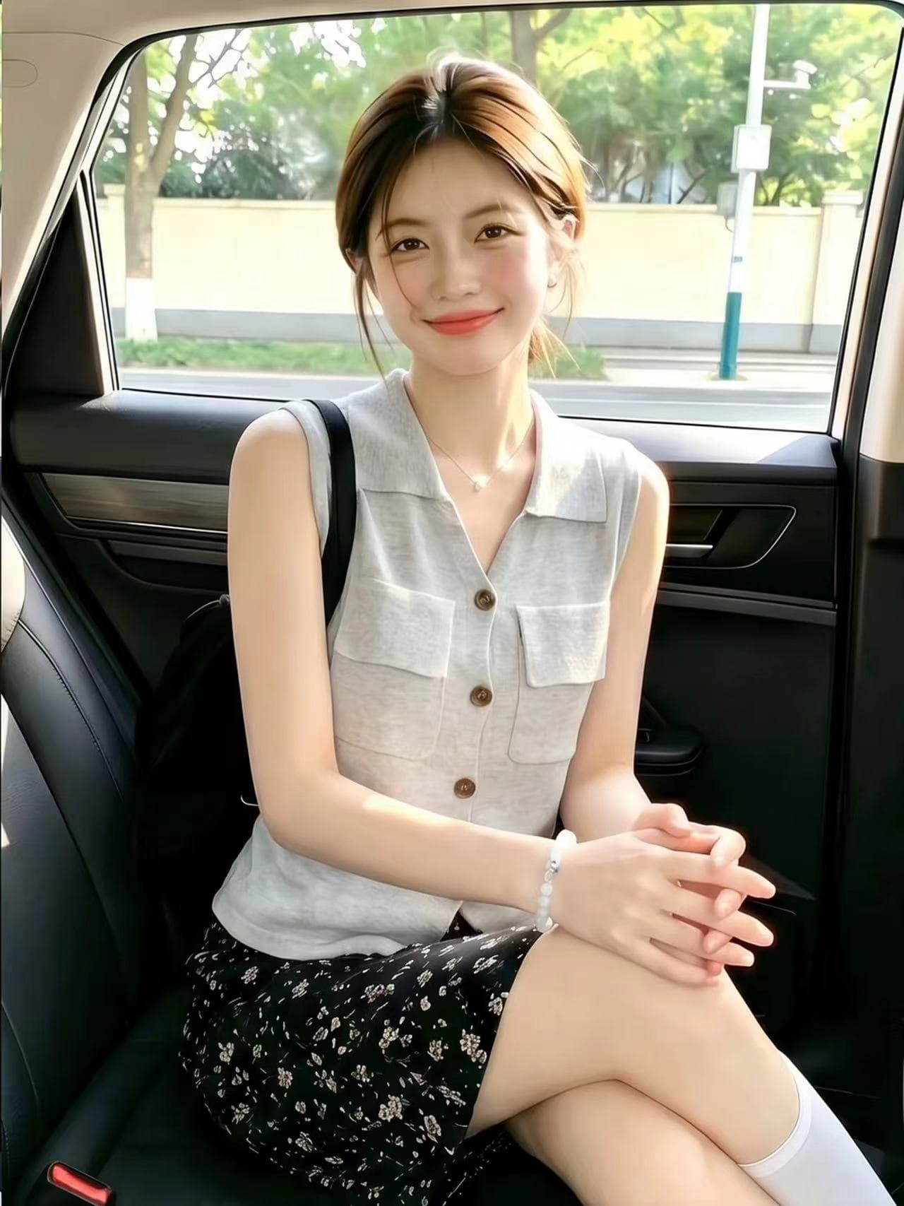 회색 색상 시스템 V넥 민소매 조끼 여성 여름 얇은 스타일 몸매 가꾸기 슬림해 보이는 POLO 셔츠 작은 대중 다용도 얼음 실크 니트 스웨터 상세 이미지 17