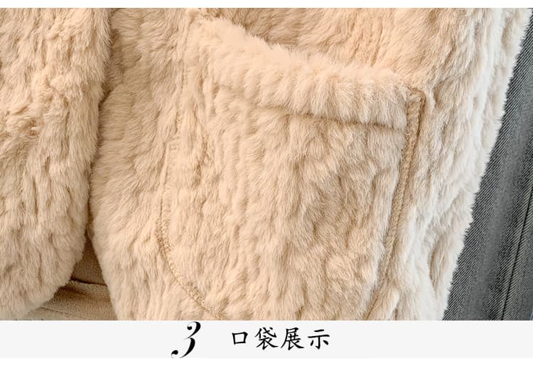 실사 인어공주 엠보싱 털 베스트 루즈핏 센 부서 얇고 가벼운 보온 민소매 빅 사이즈 조끼 품격 어깨 재킷 상세 이미지 6