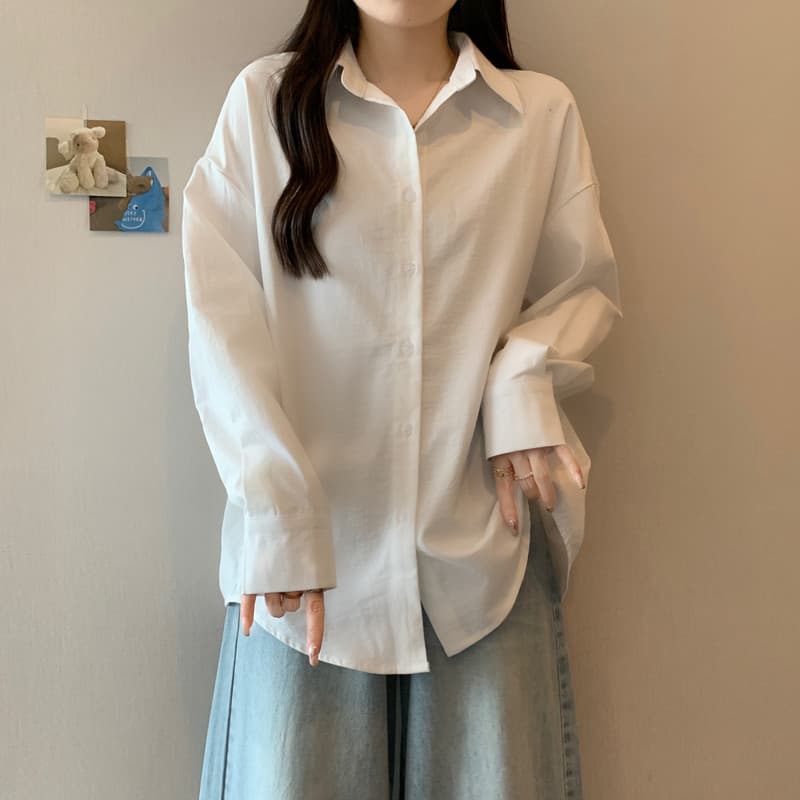 실사 빅 사이즈 여성 의류 한 팬 지방 mm 무거운 작업 비즈 박기 스팽글 니트 베스트 품격 흰 셔츠 슬림해 보이는 투피스 세트 이미지 5