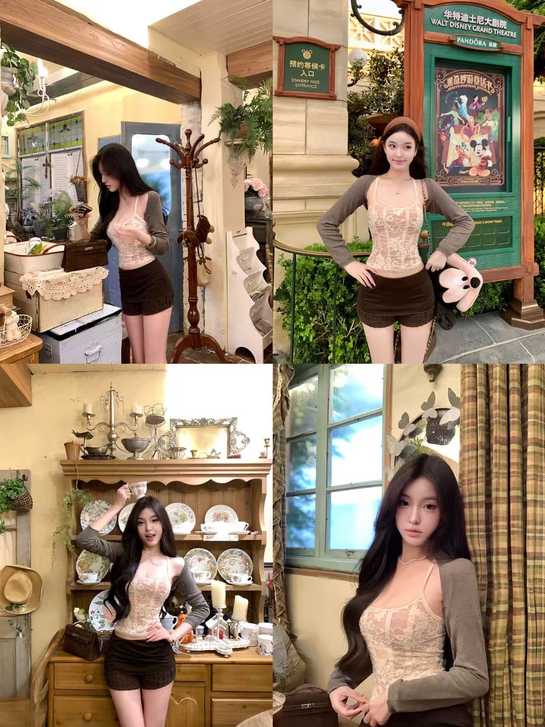 레이스 슬립 아름다움 뒤로 조끼 여성 순수한 욕망 섹시함 외출용 인사이드 가져 가라. 벨트 가슴 패드 튜브탑 얇은 스타일 통기성 상세 이미지 4