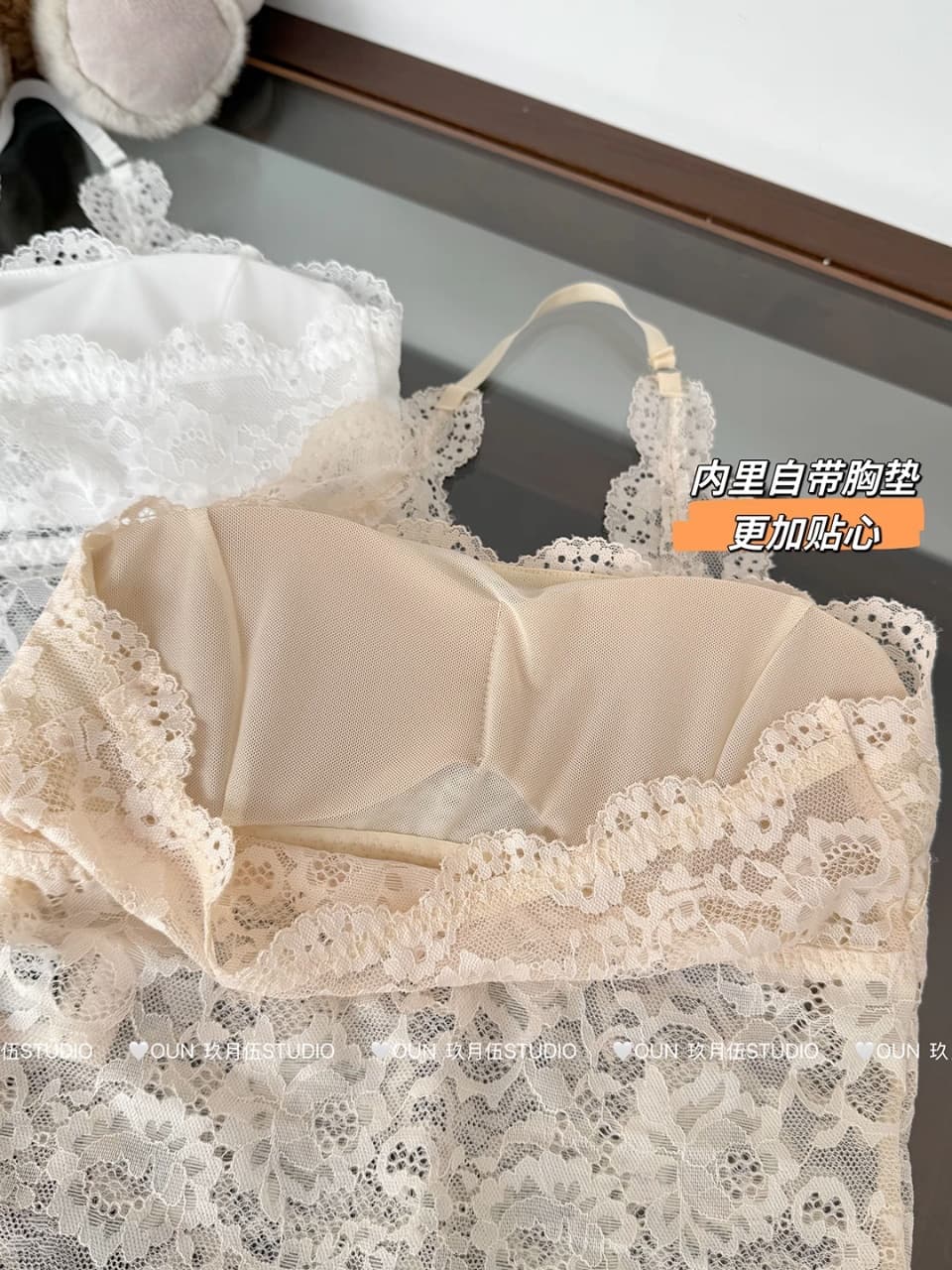 여름 주름 가슴 종류 행침 목 레이스업 레이스 조끼 섹시함 백리스 몸매 가꾸기 다용도 슬림해 보이는 슬립 여성 상세 이미지 19