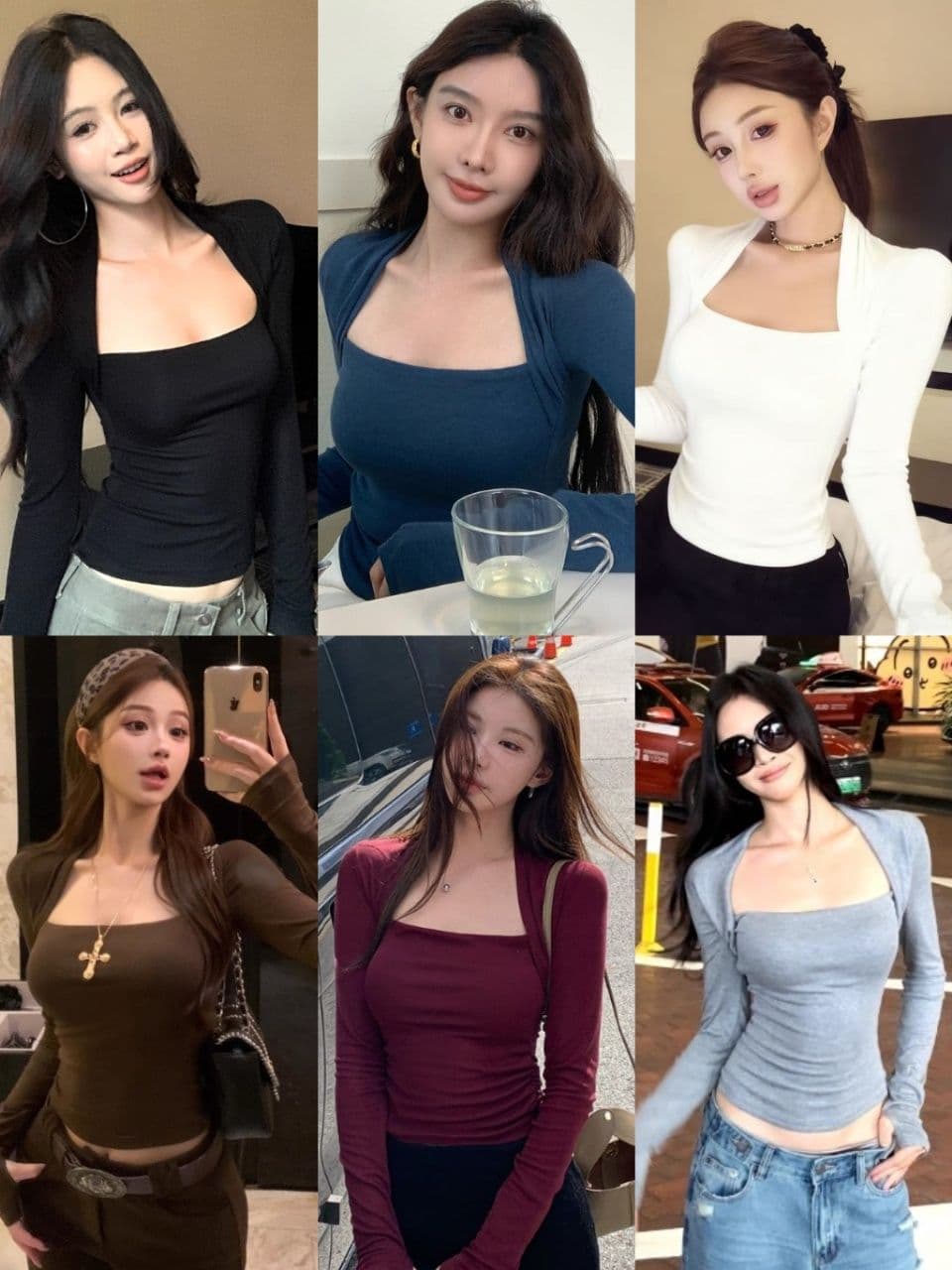 연삭 털 사람들 면 보온 광장 칼라 기본 셔츠 여성 가을 인사이드 가져 가라. 몸매 가꾸기 슬림해 보이는 인사이드 가져 가라. 만나는 긴팔 티셔츠 상세 이미지 2