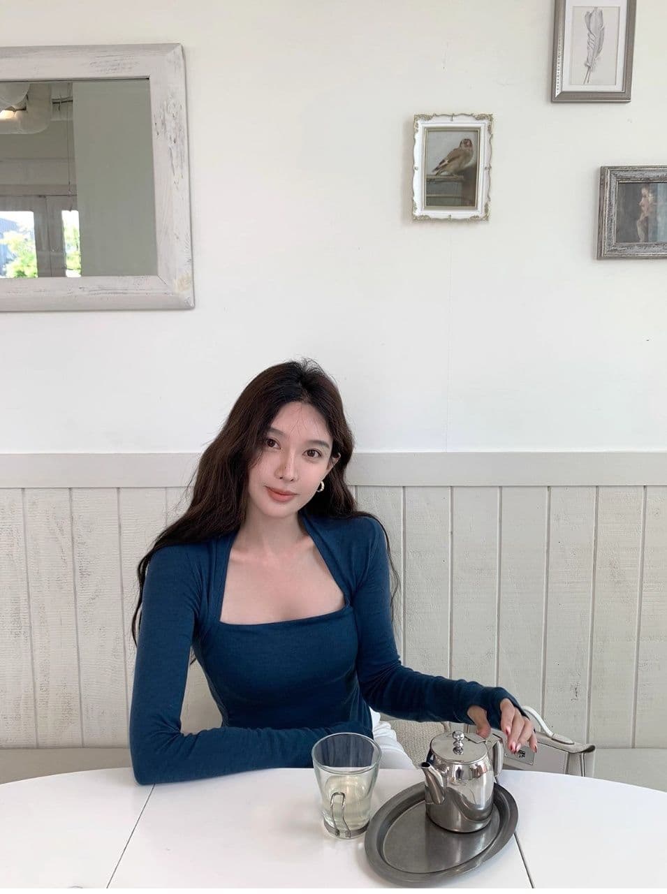 연삭 털 사람들 면 보온 광장 칼라 기본 셔츠 여성 가을 인사이드 가져 가라. 몸매 가꾸기 슬림해 보이는 인사이드 가져 가라. 만나는 긴팔 티셔츠 상세 이미지 11