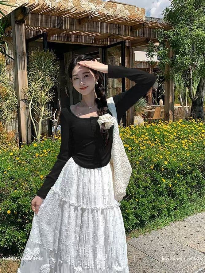 연삭 털 긴팔 봄 가을 2026 새로운 라운드 넥 기본 셔츠 인사이드 가져 가라. 순면 낮은 네크라인 봄 맨위 이미지 3