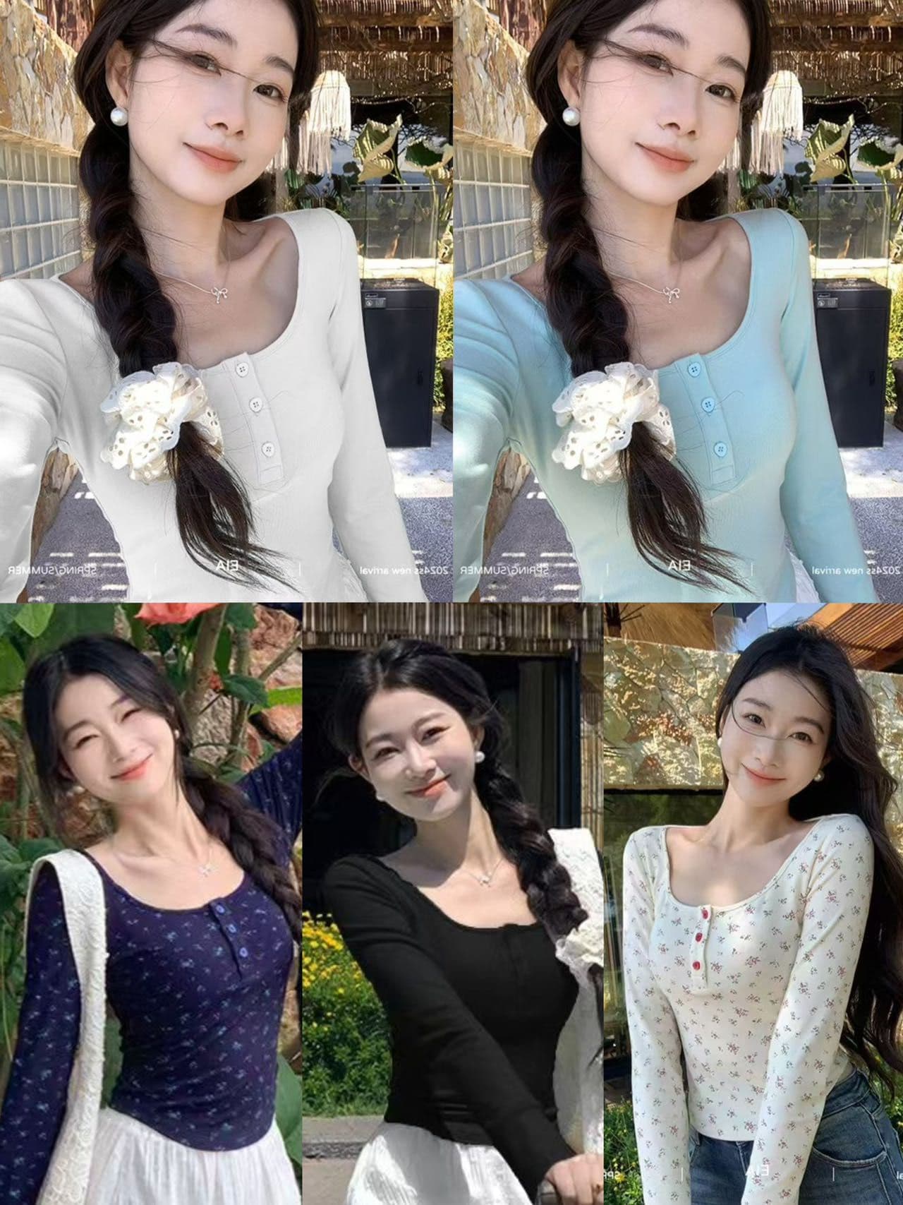 연삭 털 긴팔 봄 가을 2026 새로운 라운드 넥 기본 셔츠 인사이드 가져 가라. 순면 낮은 네크라인 봄 맨위 상세 이미지 1