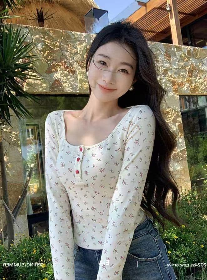 연삭 털 긴팔 봄 가을 2026 새로운 라운드 넥 기본 셔츠 인사이드 가져 가라. 순면 낮은 네크라인 봄 맨위 상세 이미지 5