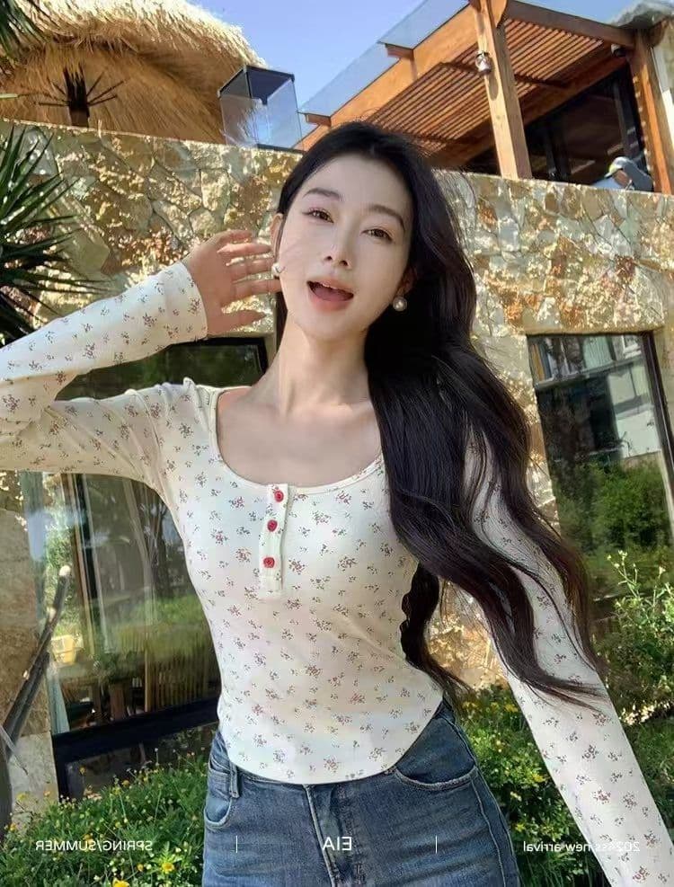 연삭 털 긴팔 봄 가을 2026 새로운 라운드 넥 기본 셔츠 인사이드 가져 가라. 순면 낮은 네크라인 봄 맨위 상세 이미지 8