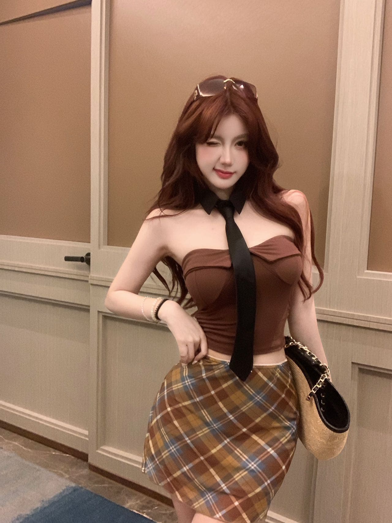 순수한 욕망 핫걸 바람 벨트 넥타이 섹시함 튜브탑 작은 조끼 여성 다용도 슬림해 보이는 이슬 뼈의 짧은 맨위 상세 이미지 24