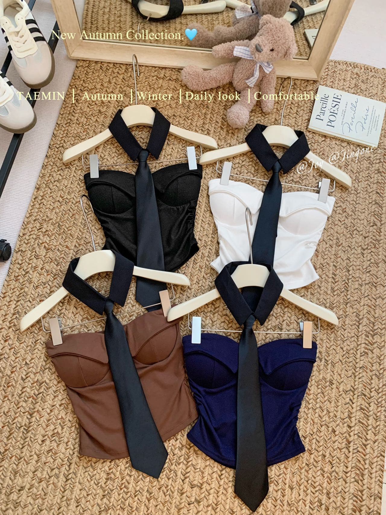 순수한 욕망 핫걸 바람 벨트 넥타이 섹시함 튜브탑 작은 조끼 여성 다용도 슬림해 보이는 이슬 뼈의 짧은 맨위 상세 이미지 46