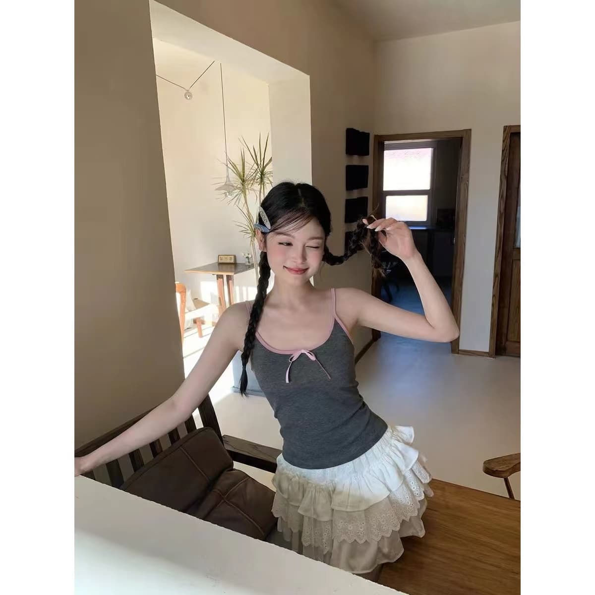 나만의 것을 가져와 라. 가슴 패드 배색 단어 슬립 일상 다용도 슬림해 보이는 하느님 섹션 이미지 4