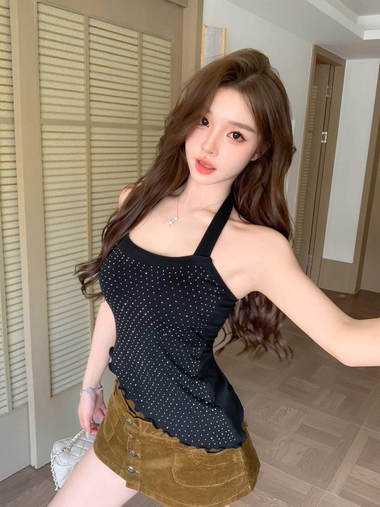 순수한 욕망 분위기 센스 몸매 가꾸기 불규칙 핫픽스 행침 목 슬립 상세 이미지 23