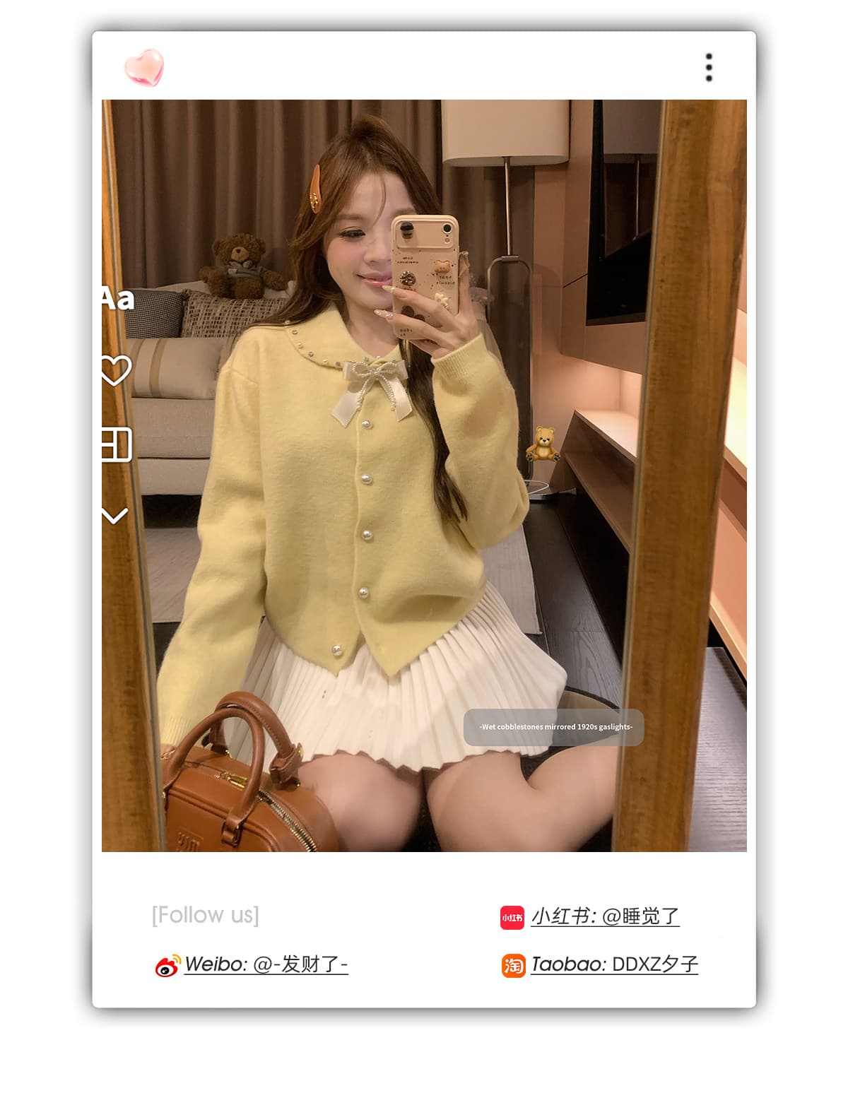 한 부서 달콤함 나비 매듭 네클라인 니트 오픈 가디건 여성 봄 가을 새로운 디자인 센스 Chic 쇼트 스타일 맨위 상세 이미지 13