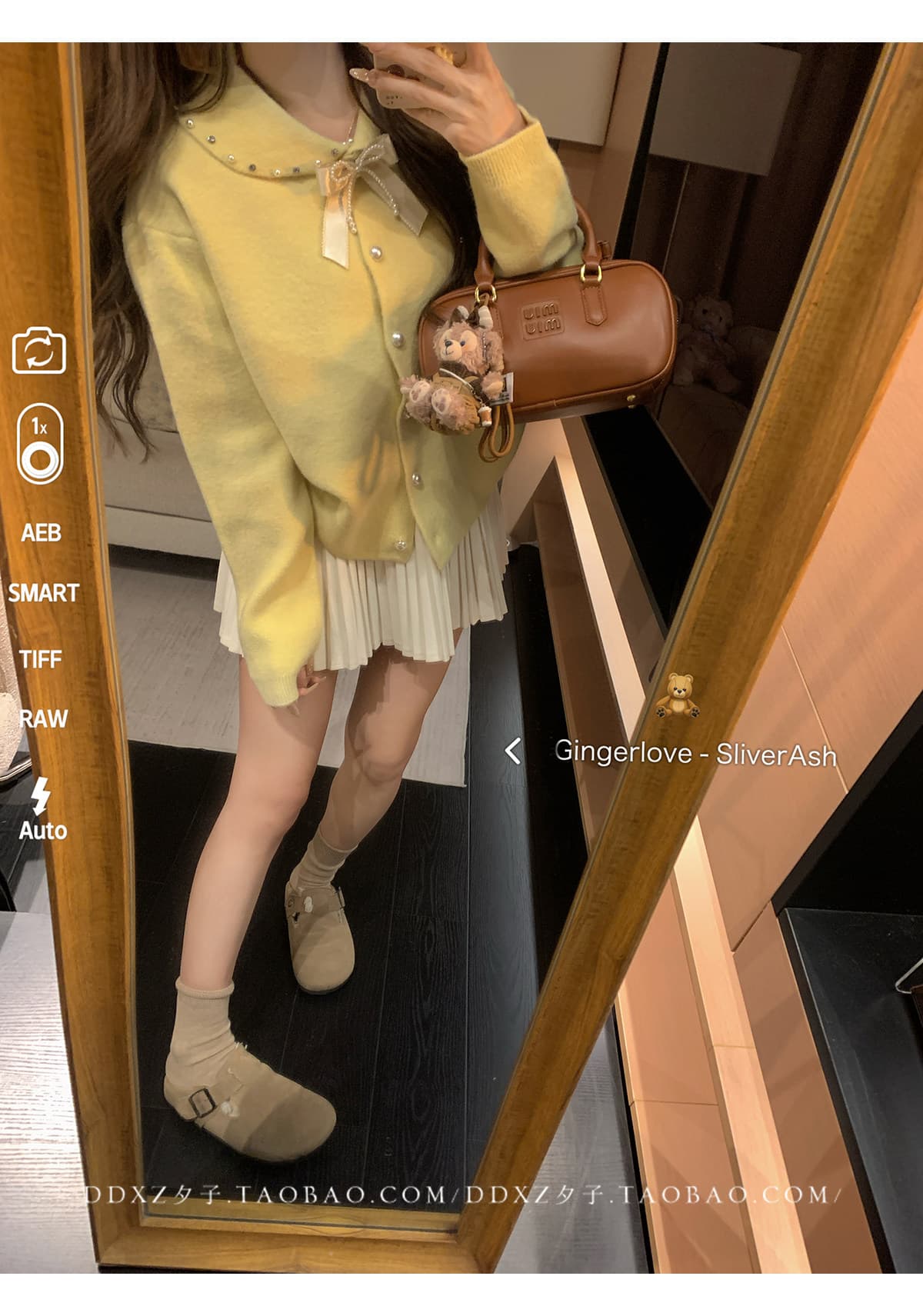 한 부서 달콤함 나비 매듭 네클라인 니트 오픈 가디건 여성 봄 가을 새로운 디자인 센스 Chic 쇼트 스타일 맨위 상세 이미지 14