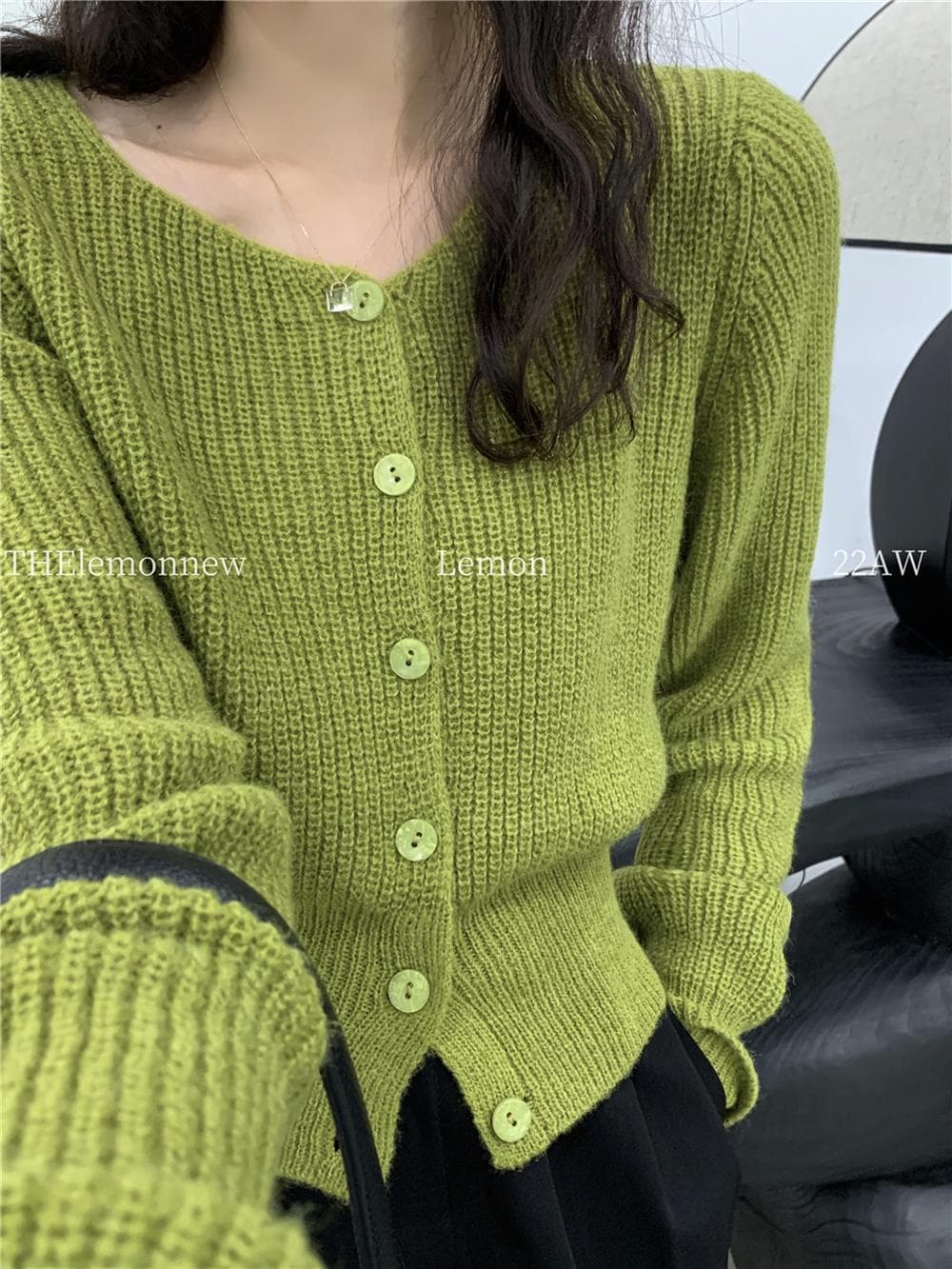 가을 겨울 분기 별 칼라 쇼트 스타일 단색 스웨터 오픈 가디건 니트 재킷 쇼트 스타일 허리 수축 캐주얼 맨위 2026 새로운 상세 이미지 15