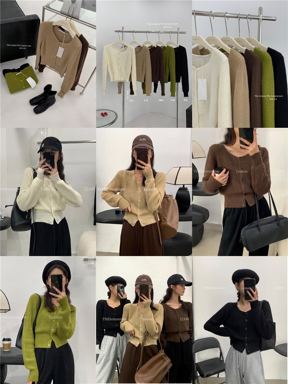 가을 겨울 분기 별 칼라 쇼트 스타일 단색 스웨터 오픈 가디건 니트 재킷 쇼트 스타일 허리 수축 캐주얼 맨위 2026 새로운 상세 이미지 22