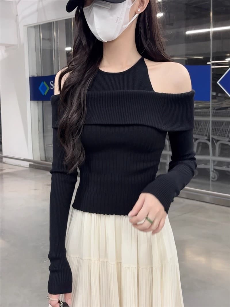 2026 한국 chic 이른 봄 디자인 센스 페이크 레이어드 몸매 가꾸기 슬림해 보이는 털 셔츠 상세 이미지 3
