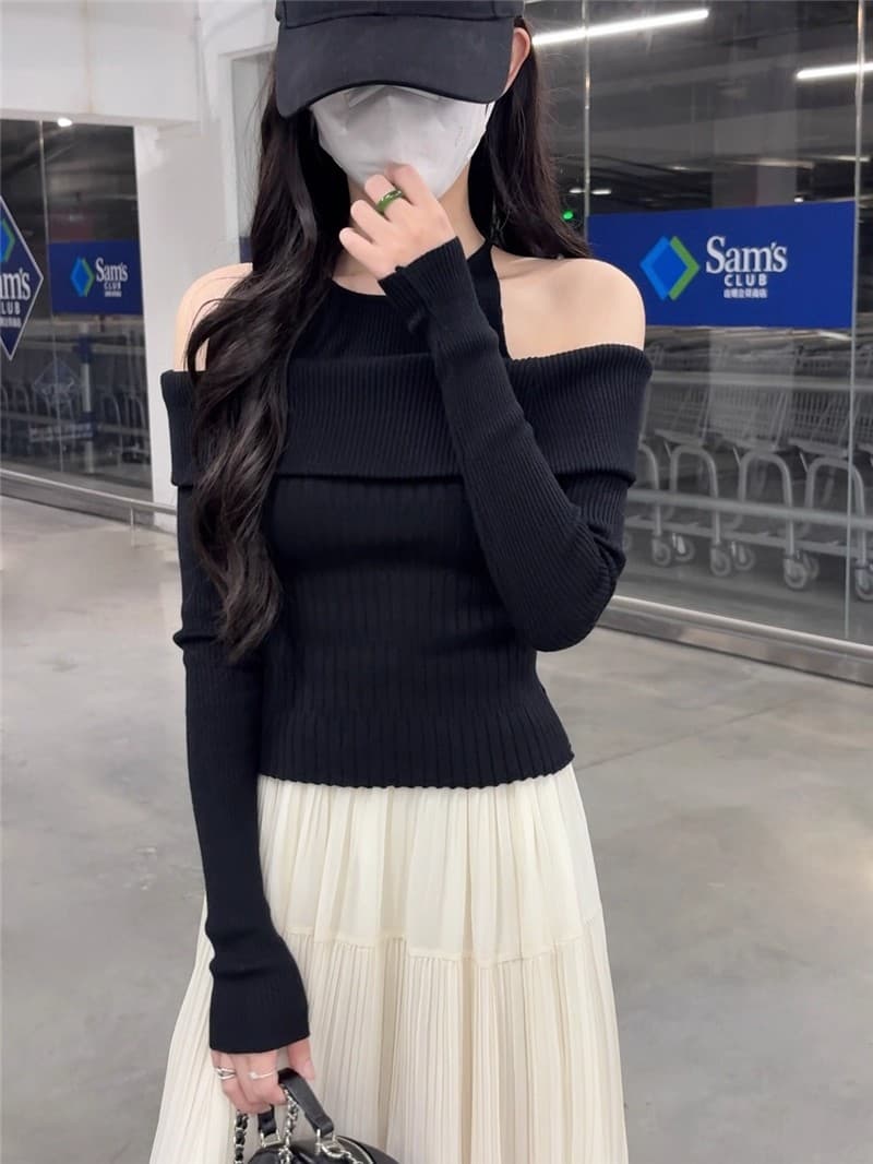2026 한국 chic 이른 봄 디자인 센스 페이크 레이어드 몸매 가꾸기 슬림해 보이는 털 셔츠 상세 이미지 4