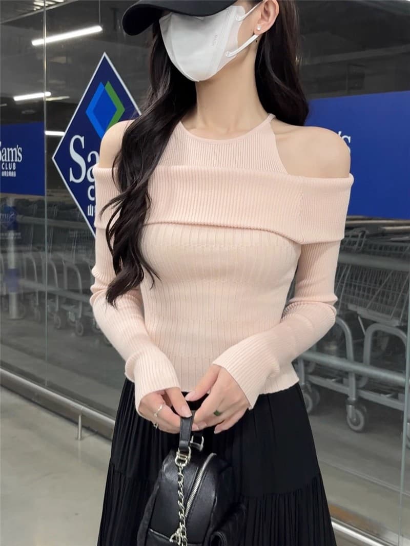 2026 한국 chic 이른 봄 디자인 센스 페이크 레이어드 몸매 가꾸기 슬림해 보이는 털 셔츠 상세 이미지 9