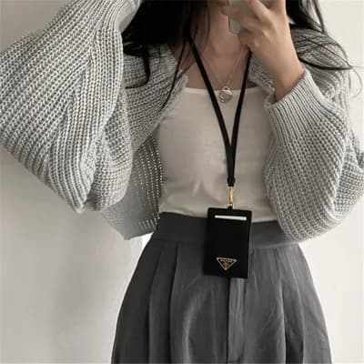 한국 chic 느긋한 바람 봄 가을 프랑스식 작은 대중 품격 벌룬 소매 니트 숄 재킷 여성 짧은 스웨터 상세 이미지 2