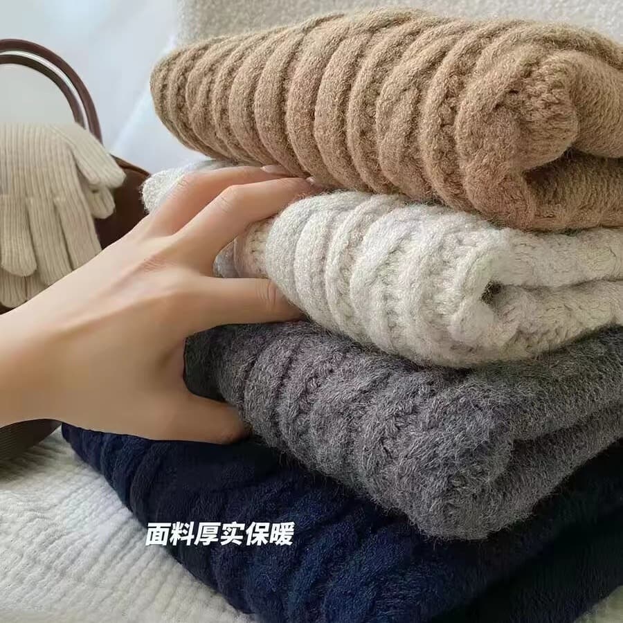 레트로 꽈배기 니트 조끼 스택 착용 어깨 여성 가을 새로운 루즈핏 소뿔 버클 폴로 칼라 스웨터 베스트 맨위 이미지 5