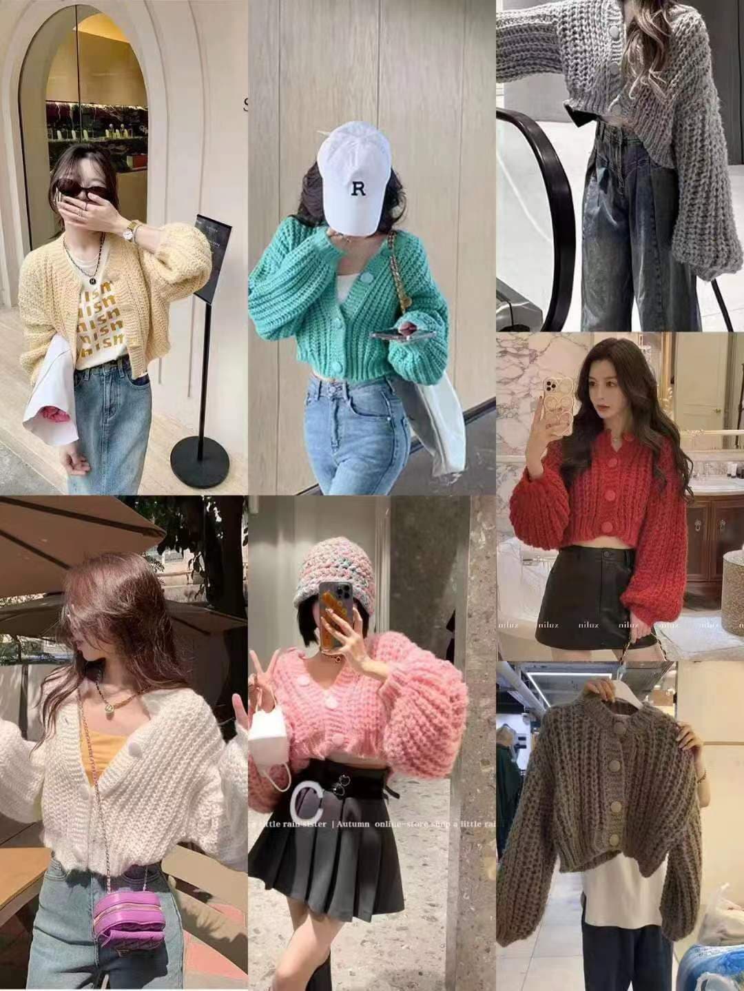 한 부서 한 번 작은 짭짤한 새로운 인터넷 유명인 봄 가을 스웨터 오픈 가디건 여성 슈퍼 잘 생긴 Chic 서리가 내린 부서 니트 맨위 재킷