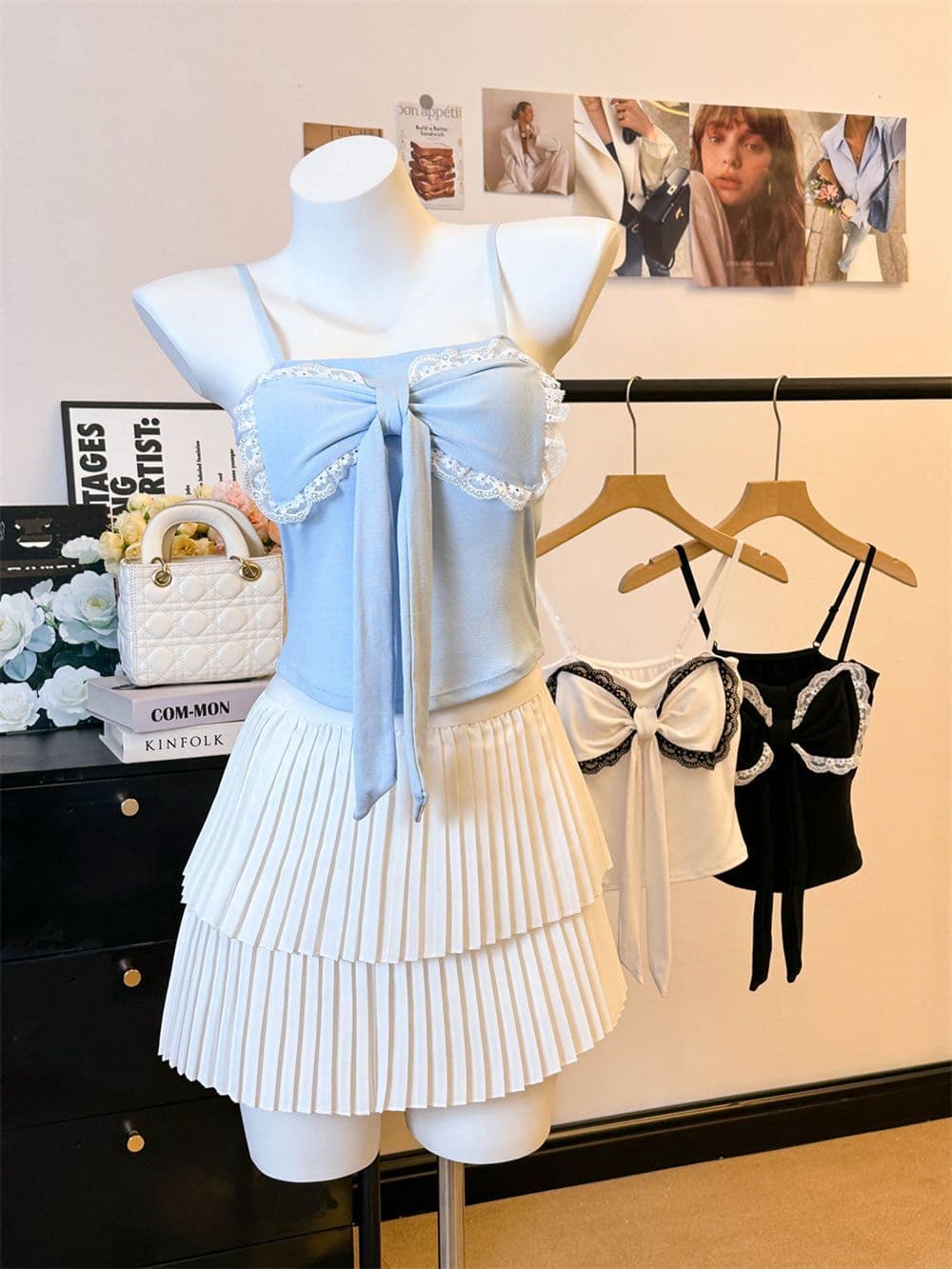섹시함 핫걸 슈퍼 화재 레이스 조각 슬립 작은 조끼 여름 빅 사이즈 여성 의류 몸매 가꾸기 슬림해 보이는 니트 맨위 트렌디 상세 이미지 38
