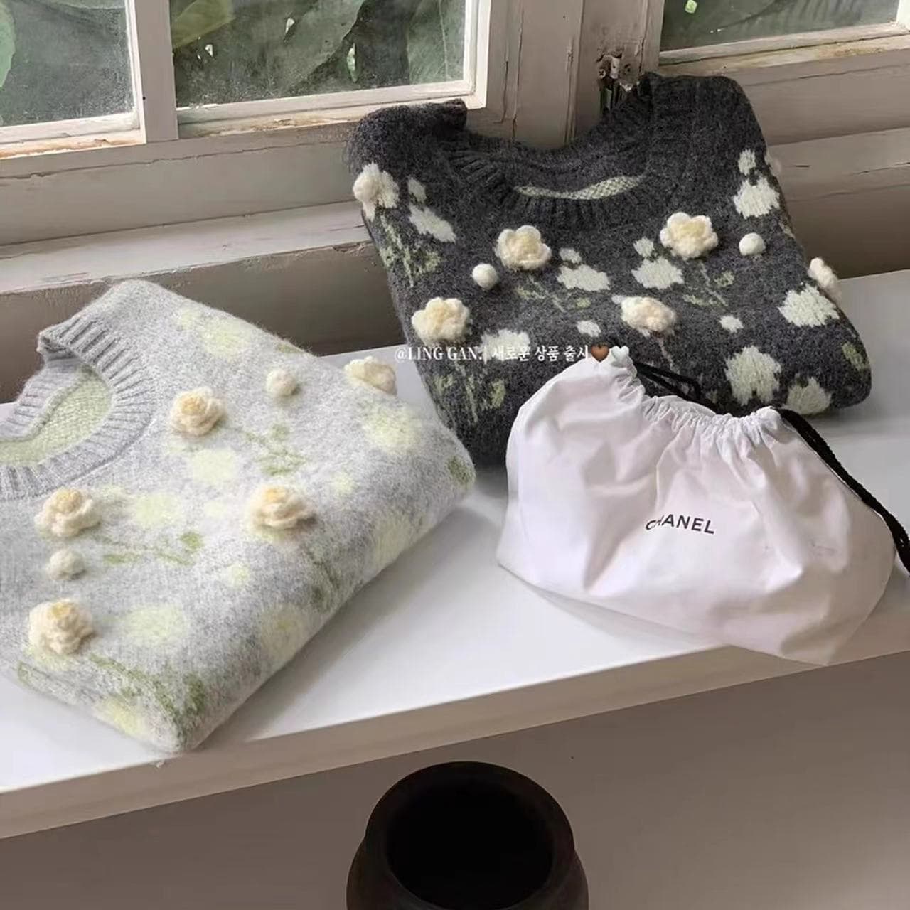 한 부서 달콤한 스타일 3 차원 꽃 니트 베스트 조끼 여성 가을 새로운 루즈핏 스택 착용 다용도 스웨터 조끼 상세 이미지 11