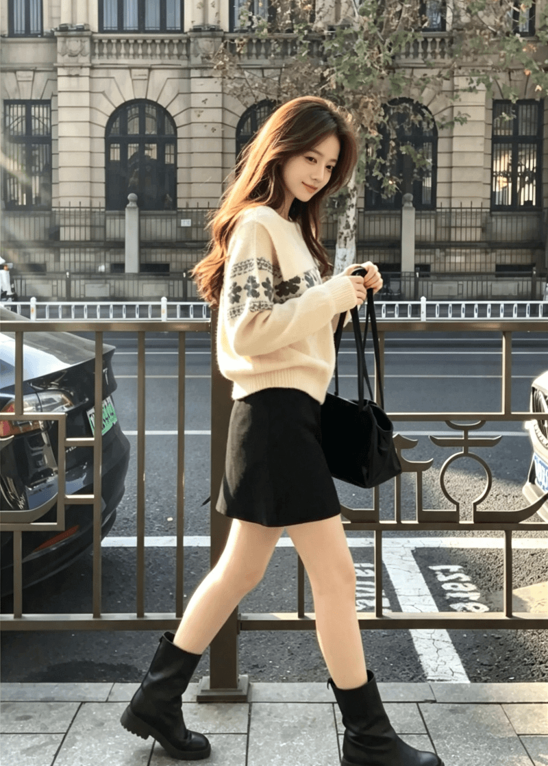 한국 동대문 공정한 섬 스웨터 겨울로 아름다운 옷 여성 의류 외국 가스 세련된 품격 상세 이미지 5