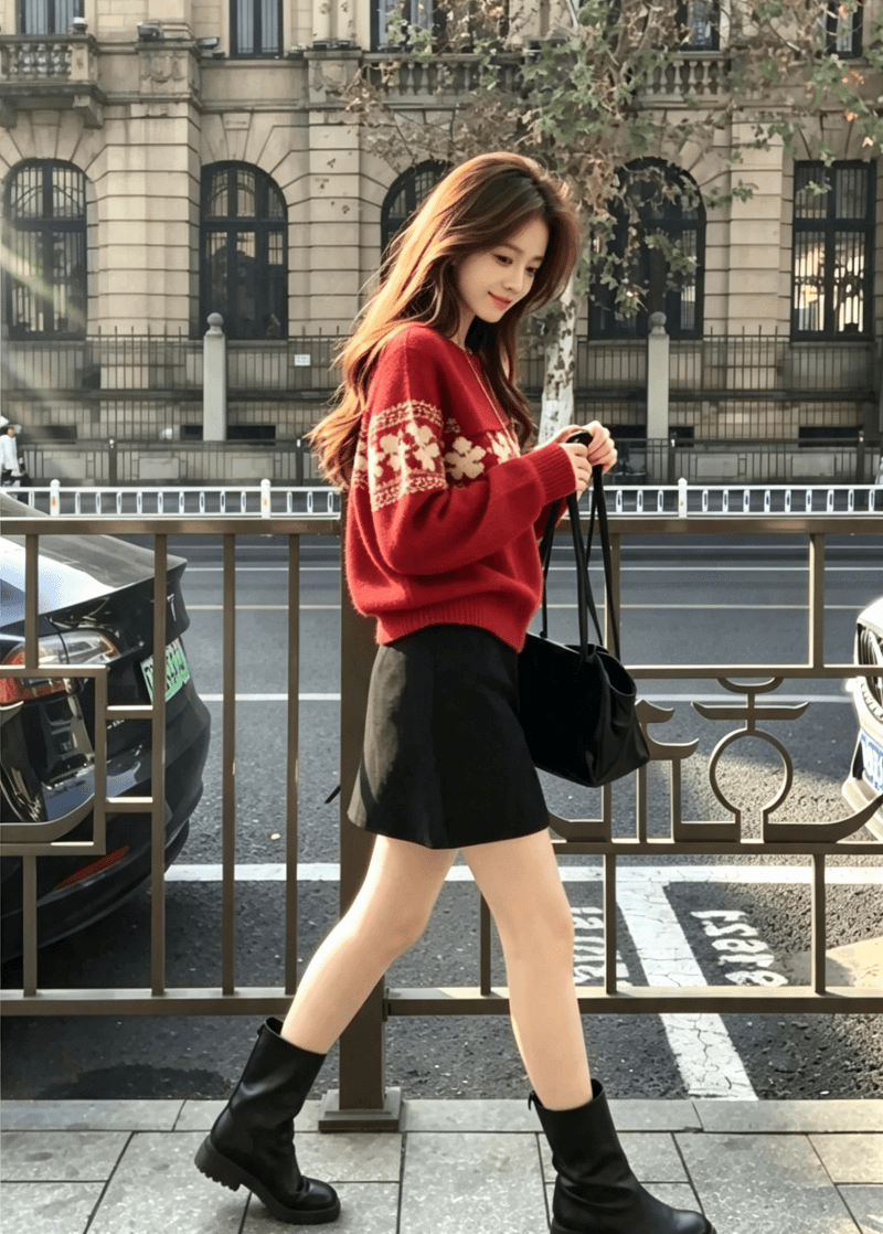 한국 동대문 공정한 섬 스웨터 겨울로 아름다운 옷 여성 의류 외국 가스 세련된 품격 상세 이미지 10
