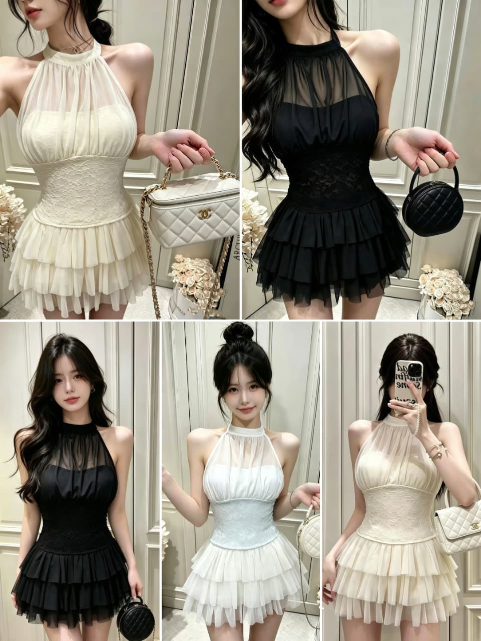 여름 새로운 2026 순수한 욕망 레이스 행침 목 아름다움 멜빵 가슴 패드 상세 이미지 2