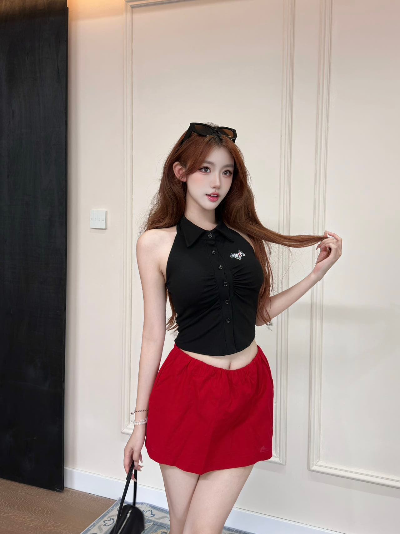여름 새로운 순수한 욕망 바람 POLO 칼라 행침 목 스트라이프 조끼 디자인 센스 몸매 가꾸기 슬림해 보이는 다용도 맨위 상세 이미지 23