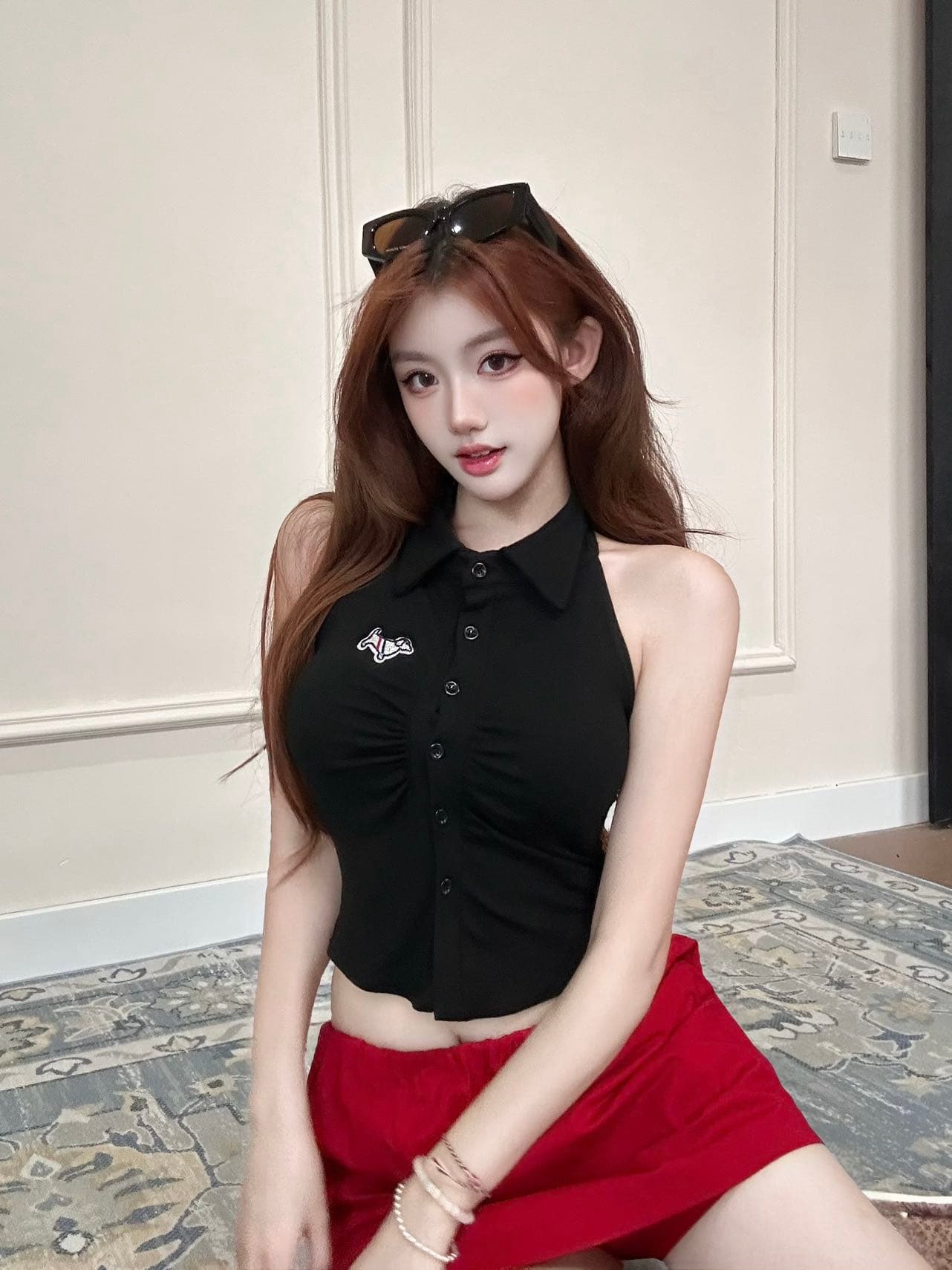 여름 새로운 순수한 욕망 바람 POLO 칼라 행침 목 스트라이프 조끼 디자인 센스 몸매 가꾸기 슬림해 보이는 다용도 맨위 상세 이미지 25