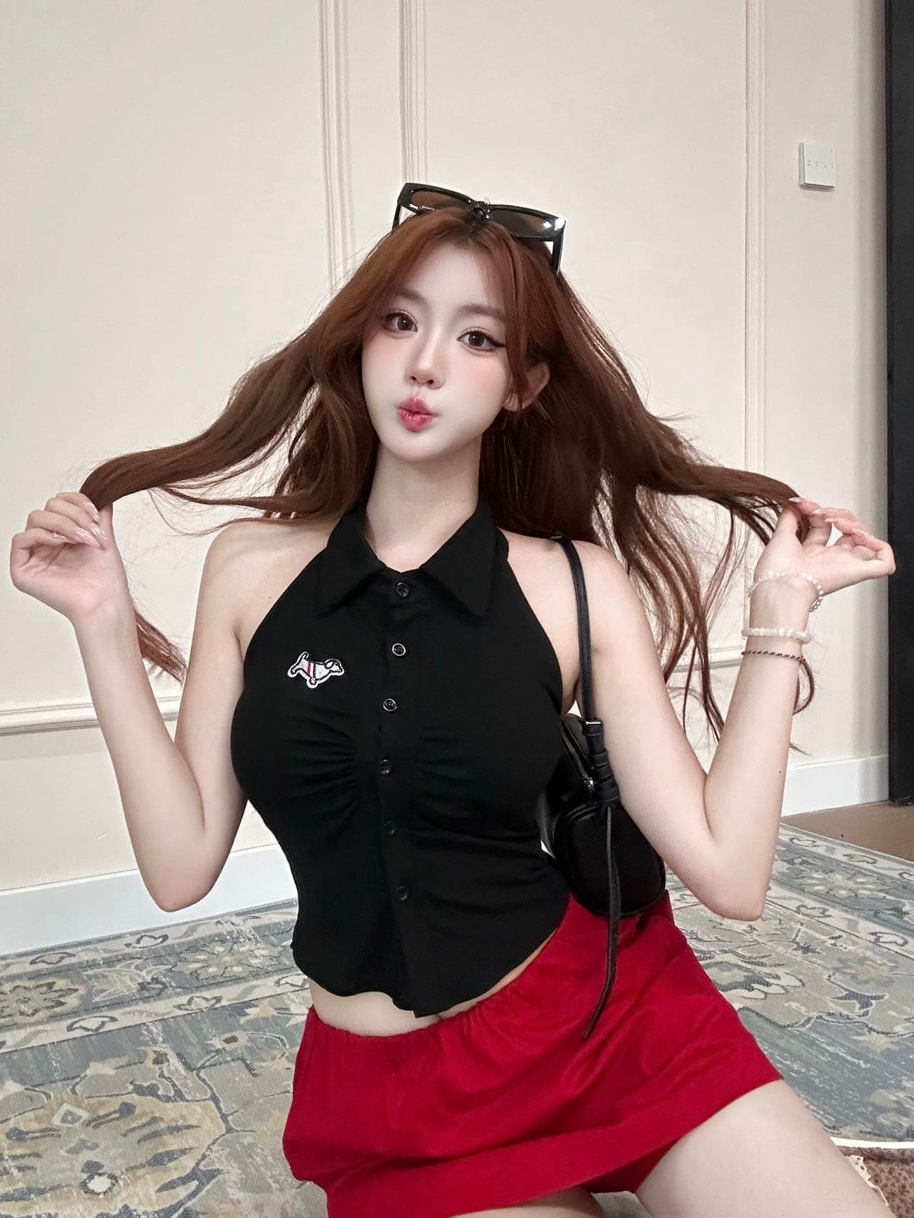 여름 새로운 순수한 욕망 바람 POLO 칼라 행침 목 스트라이프 조끼 디자인 센스 몸매 가꾸기 슬림해 보이는 다용도 맨위 상세 이미지 28