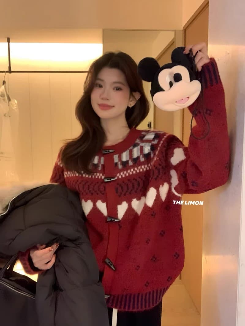 한 부서 무거운 작업 공정한 섬 소뿔 버클 스웨터 오픈 가디건 여성 슈퍼 잘 생긴 루즈핏 외국 가스 다용도 니트 재킷 맨위 상세 이미지 14