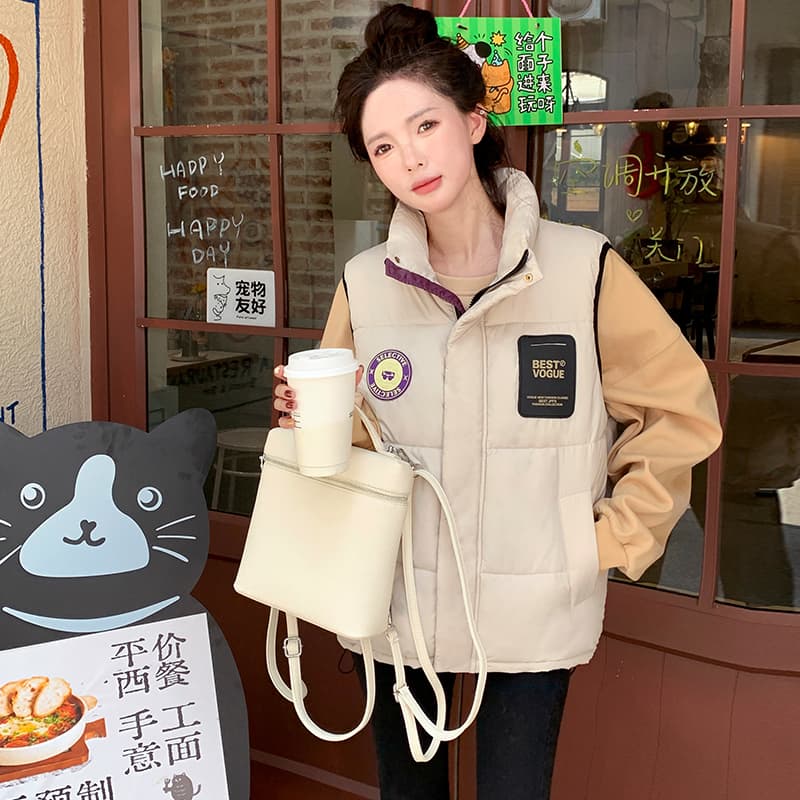 2026 새로운 양면 착용 모피 베스트 체크무늬 질감 환경 보호 모피 재킷 디자인 센스 다용도 가을 겨울 맨위 이미지 2