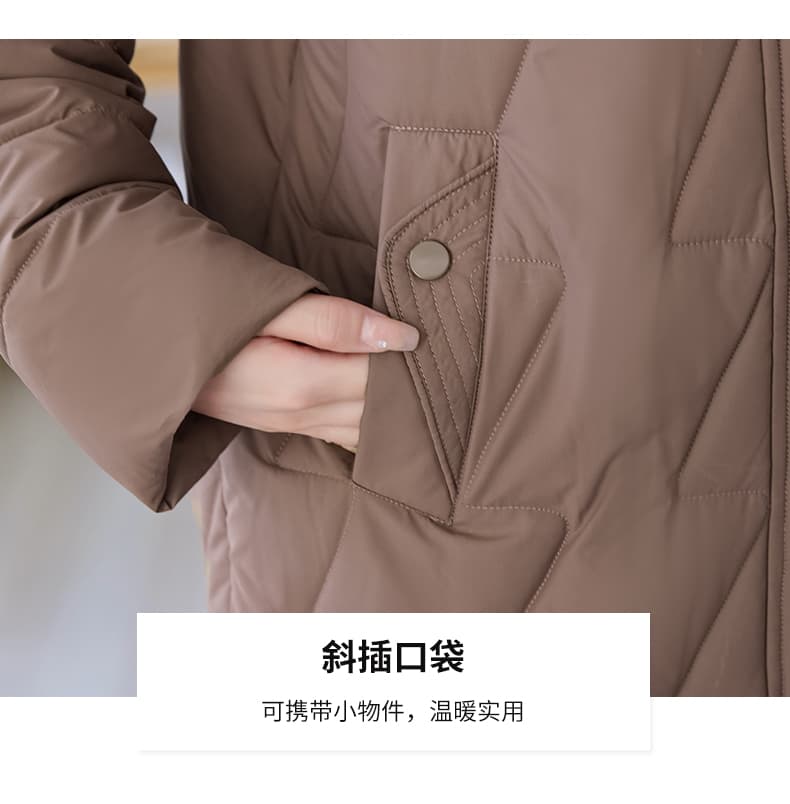 실사 빅 사이즈 면 의류 통통한 여동생 겨울 새로운 한국 스타일 루즈핏 두꺼운 패딩 재킷 작은 키 면 옷 상세 이미지 13