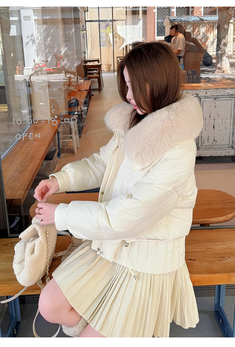 실사 빅 사이즈 면 의류 통통한 여동생 겨울 새로운 한국 스타일 루즈핏 두꺼운 패딩 재킷 작은 키 면 옷 상세 이미지 20
