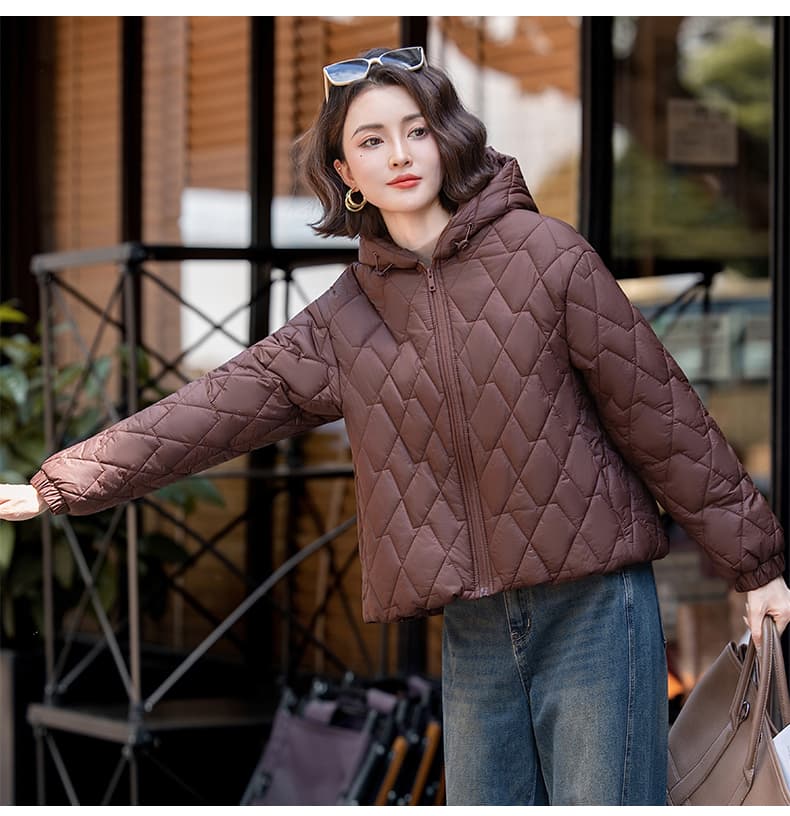 실사 빅 사이즈 면 의류 통통한 여동생 겨울 새로운 한국 스타일 루즈핏 두꺼운 패딩 재킷 작은 키 면 옷 상세 이미지 25
