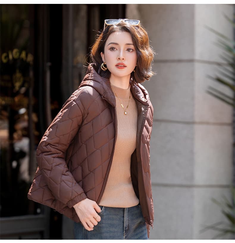 실사 빅 사이즈 면 의류 통통한 여동생 겨울 새로운 한국 스타일 루즈핏 두꺼운 패딩 재킷 작은 키 면 옷 상세 이미지 28
