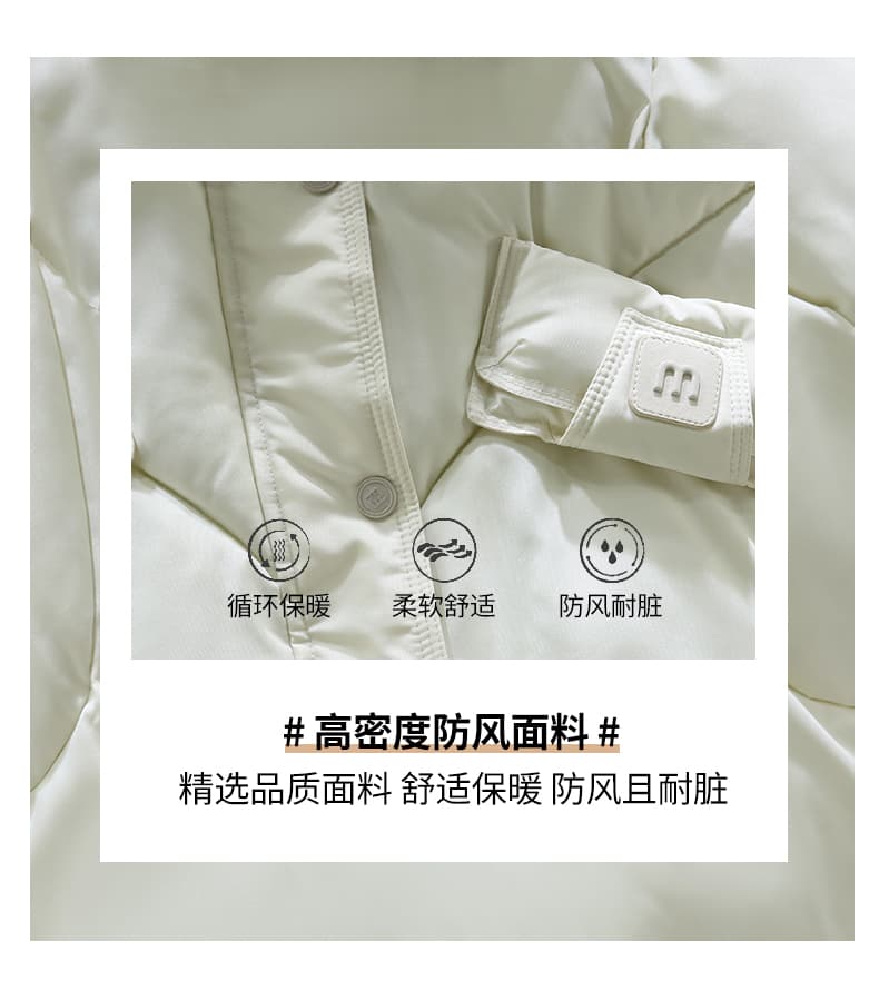 실사 빅 사이즈 면 의류 통통한 여동생 겨울 새로운 한국 스타일 루즈핏 두꺼운 패딩 재킷 작은 키 면 옷 상세 이미지 7