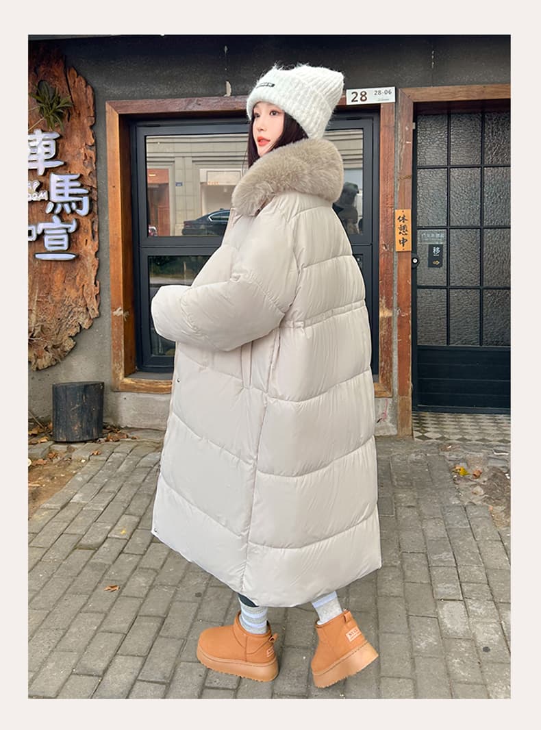 빅 사이즈 여성 의류 겨울 2026 새로운 면 의류 재킷 중 섹션 디자인 센스 패션 다용도 루즈핏 면 의류 상세 이미지 13