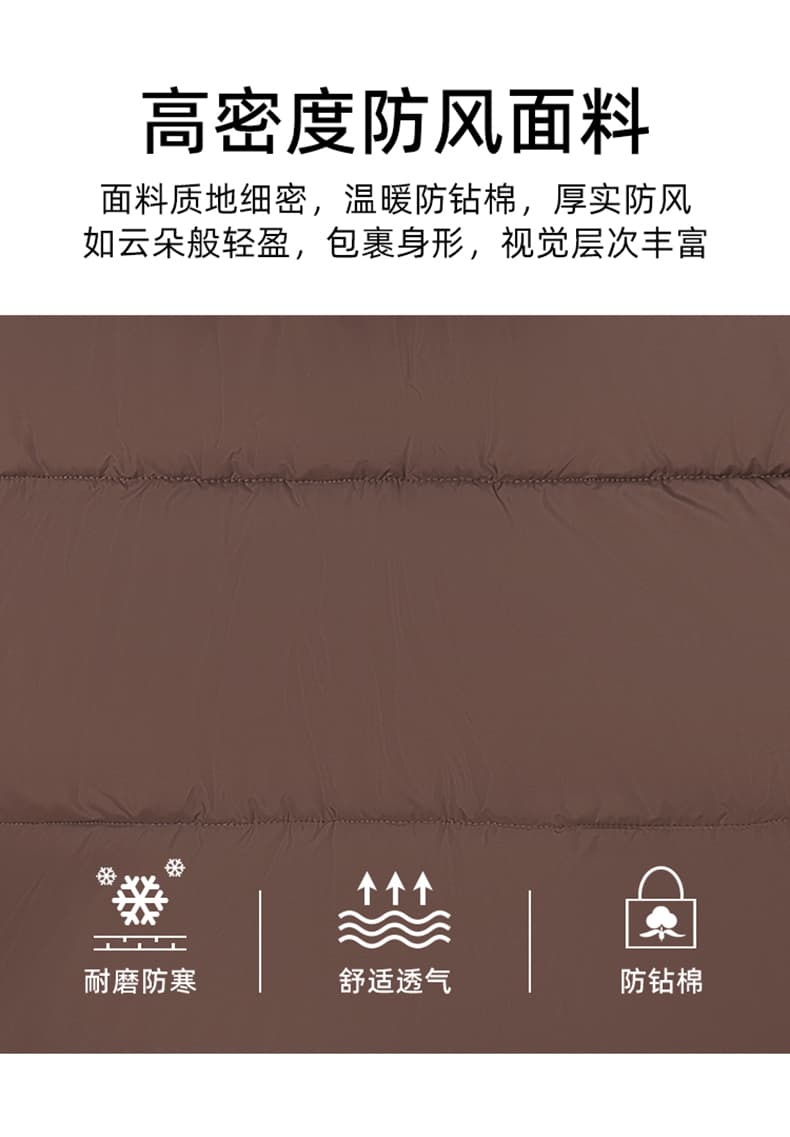실사 빅 사이즈 면 의류 통통한 여동생 겨울 새로운 한국 스타일 루즈핏 두꺼운 패딩 재킷 작은 키 면 옷 상세 이미지 8