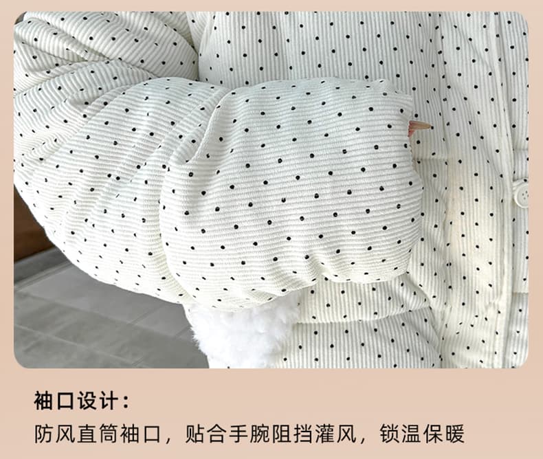 실사 빅 사이즈 면 의류 통통한 여동생 겨울 새로운 한국 스타일 루즈핏 두꺼운 패딩 재킷 작은 키 면 옷 상세 이미지 6